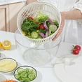 thumbnail image 5 of Vegetable Chopper Multifunctional Kitchen Slicer Manual Spinner Salad Shredder Food Processor Strainer Bowl with Multiple Blades Safety Guard Efficient Meal Prep Tool for Fruits Vegetables, 5 of 5