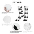 thumbnail image 6 of Crew Socks for Women Men Athletic - Vintage Train Pattern Soft Comfort Breathable Mid-Calf Sole Running Socks Womens Men, 6 of 7