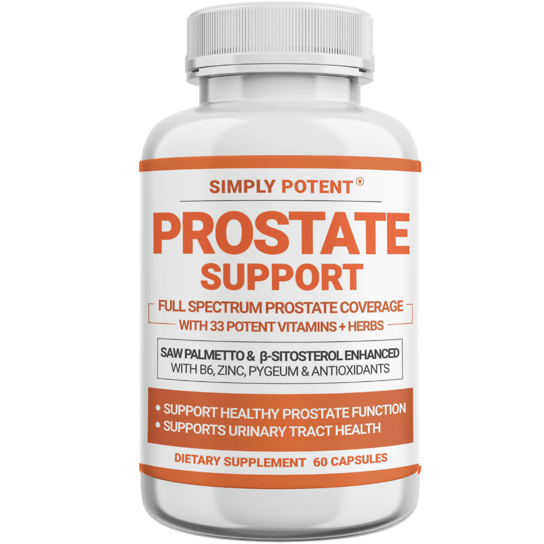 Simply Potent Prostate Health Supplement for Men, Saw Palmetto & Beta-Sitosterol, 60 Capsules