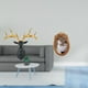 thumbnail image 2 of Escultura de pared boho con cabeza de ciervo de resina y marco de fotos pequeño ornamentado, soporte decorativo de mesa para oficina, hogar, dormitori, 2 of 8