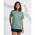 thumbnail image 3 of Salty Crew Women's Ahi Tuna Mount Boyfriend Relaxed Fit Premium Tee T-Shirt (X-Small, Sage Green), 3 of 4
