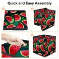 thumbnail image 4 of Watermelon Foldable Storage Cubes with Handle, 10.8"x10.5"x10.6", Large Capacity Storage Basket Containers, 4 of 6