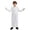White, variant on Thobe for Kids Casual Long Sleeves Muslim Gown Crew Neck Kids Robe Black Kaftan 7-8 Years