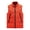 Orange, variant on Big and Tall Jacket Lightweight Sleeveless Stand Collar Outerwear Puffer Vest Zipper Thermal Solid Packable Coat Winter Travel Tops with Pocket