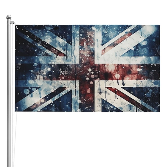 Union Jack Vintage UK Flag Starry Double Sided Flag 3x5FT Reversible Garden Flag Outdoor Decor for House, Porch, Lawn, Yard, Indoor Wall, Party Decoration