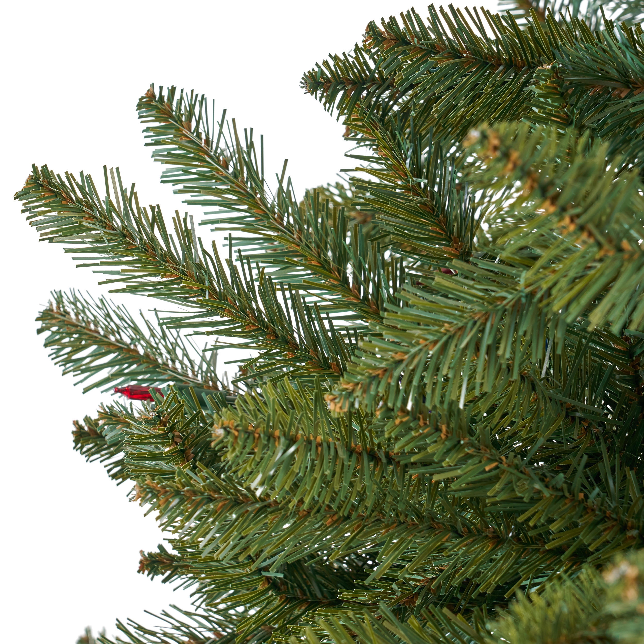 Noble House 9 Foot Artificial Norway Spruce Christmas Tree, Green/Multicolored Lights