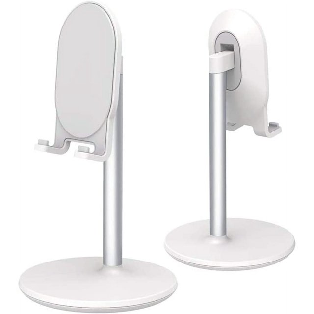 soporte ajustable para teléfono celular para escritorio, soporte para teléfono celular manos libres - blanco Ormromra LRWJ949-2