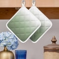 thumbnail image 2 of Sage Green Ombre Pot Holders for Kitchen Heatproof Potholder, 5 Pack Modern Sage Green Abstract Art Hot Pads Multipurpose Oven Pads Cloth Potholders Trivet for Cooking Baking, 2 of 8