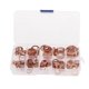 thumbnail image 3 of 200Pcs Copper Washer Gasket Nut Bolt Set Flat Seal Sealing O ring Solid Gasket Assortment Kit Car Engine Oil Gasket Sump Plug, 3 of 4