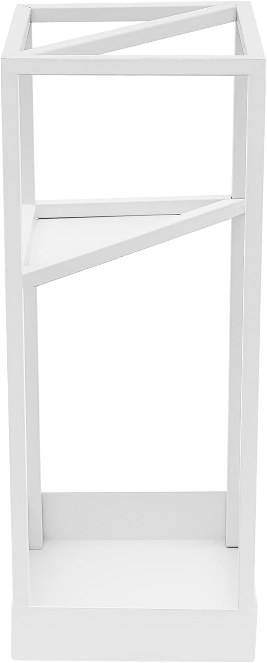 20.87 Inch Tall Umbrella Holder 11.02 Lbs Umbrella Stand Metal Freestanding Umbrella Holder Entryway Umbrella Stand Indoor with Anti-Slip Foot Pads for Lobby Front Hall (White)