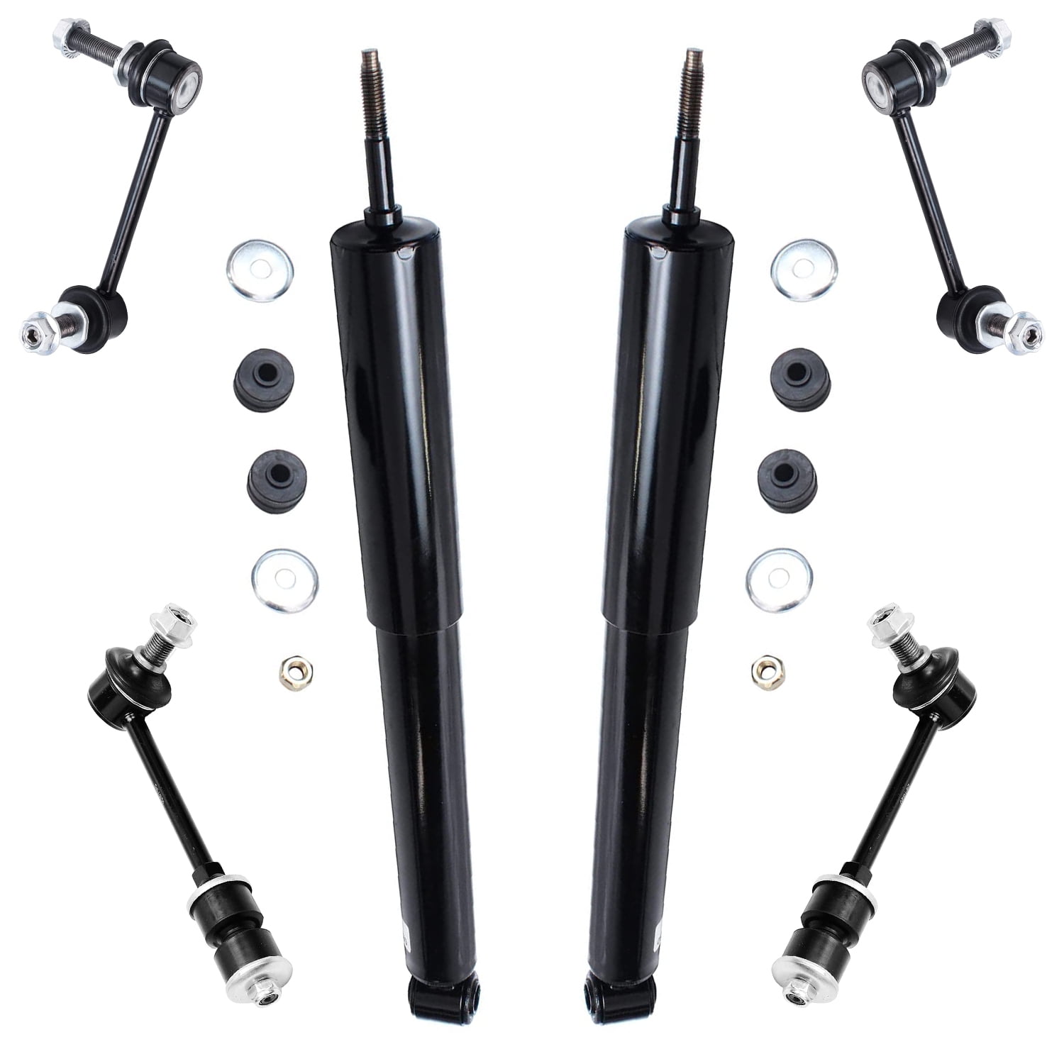 Detroit Axle - 8pc Struts Shocks kit for 2003-2018 Toyota 4Runner 2007-2014 FJ Cruiser Complete Front 2 Struts w/Coil Spring Rear 4 Sway Bars 2 Shock Absorbers Replacement Struts Assembly