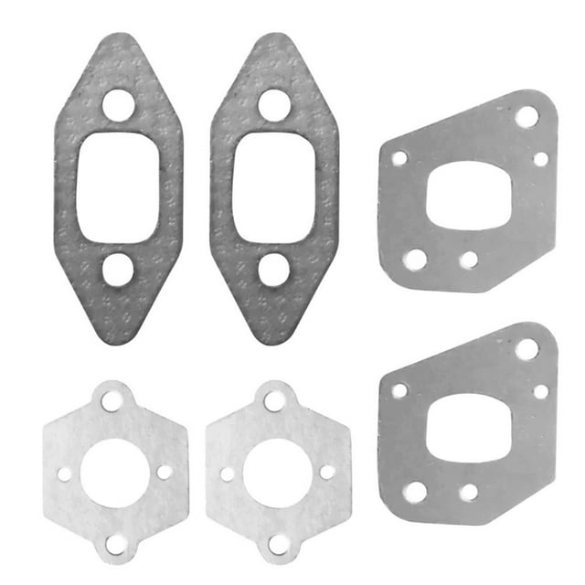 2 Sets Chainsaw Intake Manifold Carburetor Muffler Gasket Kit for P350 Partner 350 351 Replacement Lawn Mower Part