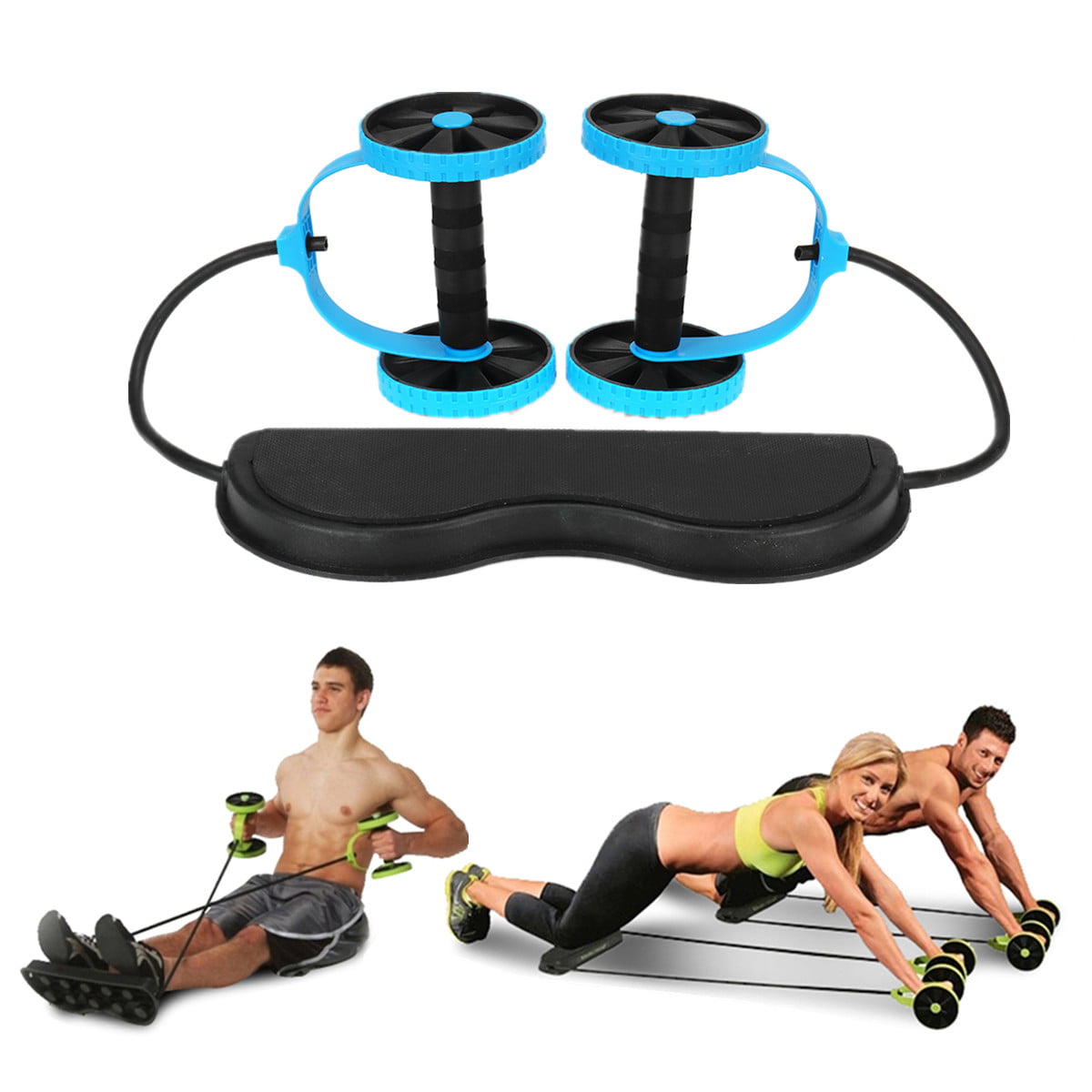 Muscle Training Workout Gym Wheel Ab Roller Home Fitness Exercise Kit Trainer US 