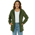 thumbnail image 2 of Avoogue Womens Raincoat Waterproof Rain Jacket Lightweight Packable Hooded Rain Coat Outdoor Active Windbreaker, 2 of 8
