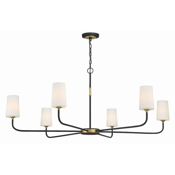Crystorama Lighting - Niles - 6 Light Chandelier In Traditional Style-22.25
