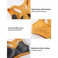 thumbnail image 4 of Top Deportivo SYROKAN Ámbar Amarillo Grande Sin Aros Alta Sujeción, 4 of 6