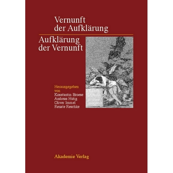 Vernunft Der Aufklärung - Aufklärung Der Vernunft, (Hardcover)