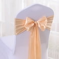 thumbnail image 7 of Satin Chair Sashes with Bands Stretch Ribbon Bows for Wedding Decorations Party Events Banquet Hotel Home Kitchen Chair Covers Living Room Bedroom Enhancements Bowless Design Silk Material, 7 of 7