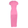 thumbnail image 6 of Women's 2024 Summer Short Sleeve Tshirt Dress Casual Crew Neck Beach Long Maxi Dresses, 6 of 6