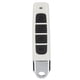 thumbnail image 1 of Control remoto de 4 teclas de plástico con código de clonación de 433 MHz para puerta de garaje (blanco + negro), 1 of 3
