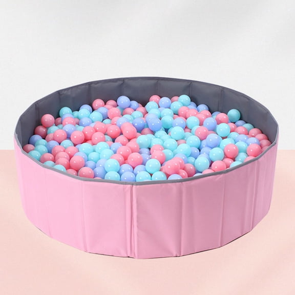 Piscina Plegable de Bolas Oceánicas Macarena Parque Infantil Rosa 100cmxH30cm