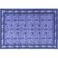 thumbnail image 1 of Ahgly Company Machine Washable Indoor Rectangle Persian Blue Traditional Area Rugs, 7' x 10', 1 of 4