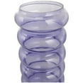 thumbnail image 6 of DecMode 13", 11"H Bubble Purple Glass Vase, Set of 2, 6 of 11