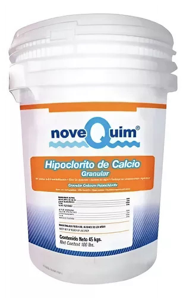 Hipoclorito De Calcio Granular Al 68%. Envase 45 Kg Novequim para