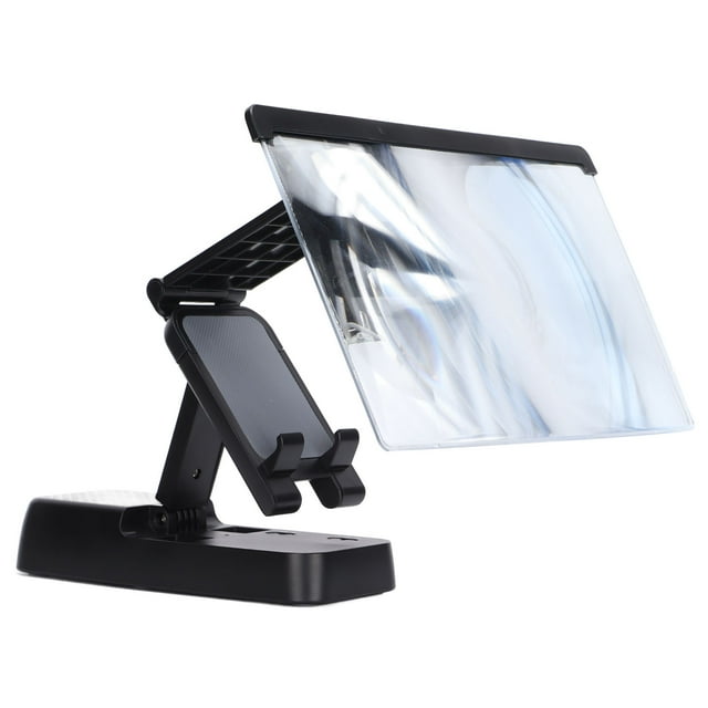 Ccdes Phone Stand Magnifier,Foldable Phone Stand,Mobile Phone Screen Magnifier Cell Phone Foldable Stand Magnifier With 5.0 Speaker For Movies Videos Games