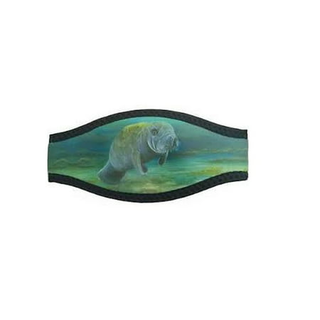 Manatee Grass Mask Strap Wrapper Black (Best Mask For Cutting Grass)