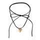 thumbnail image 4 of Collar en capas con colgante de amor, elegante accesorio de joyería, ajustable. Oro, 4 of 9