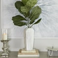 thumbnail image 2 of DecMode 14" Faux Marble White Ceramic Vase, 2 of 9