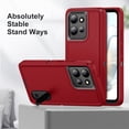 thumbnail image 3 of Dteck For Motorola Moto G Power 2025 Case with Built-in Kickstand + Lanyard, Shockproof/DropProof Military Grade Protective Cover For Moto G Power 5G 2025,Red, 3 of 7
