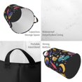 thumbnail image 3 of WARHOOME Collapsible Laundry Hamper with Handles, Waterproof Circular Hamper Colorful Planets Elements Print Dirty Clothes Basket (Medium), 3 of 7