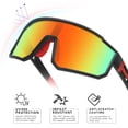 thumbnail image 3 of Gafas de sol de béisbol para jóvenes Derowern Polarized UV400 TR90 Frame, 3 of 7