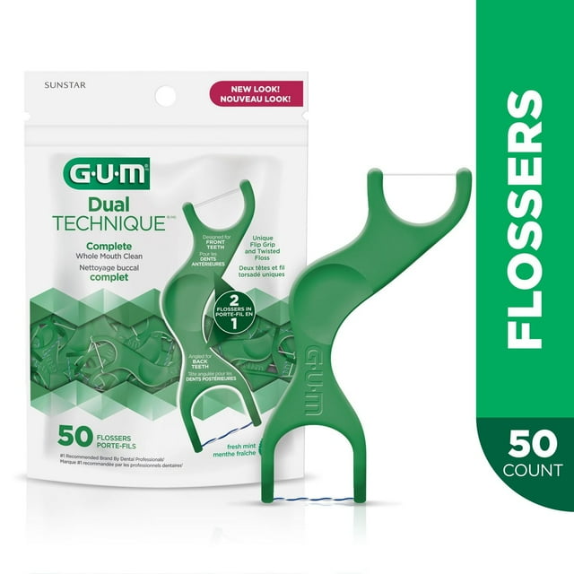 GUM® Dual Technique Flosser