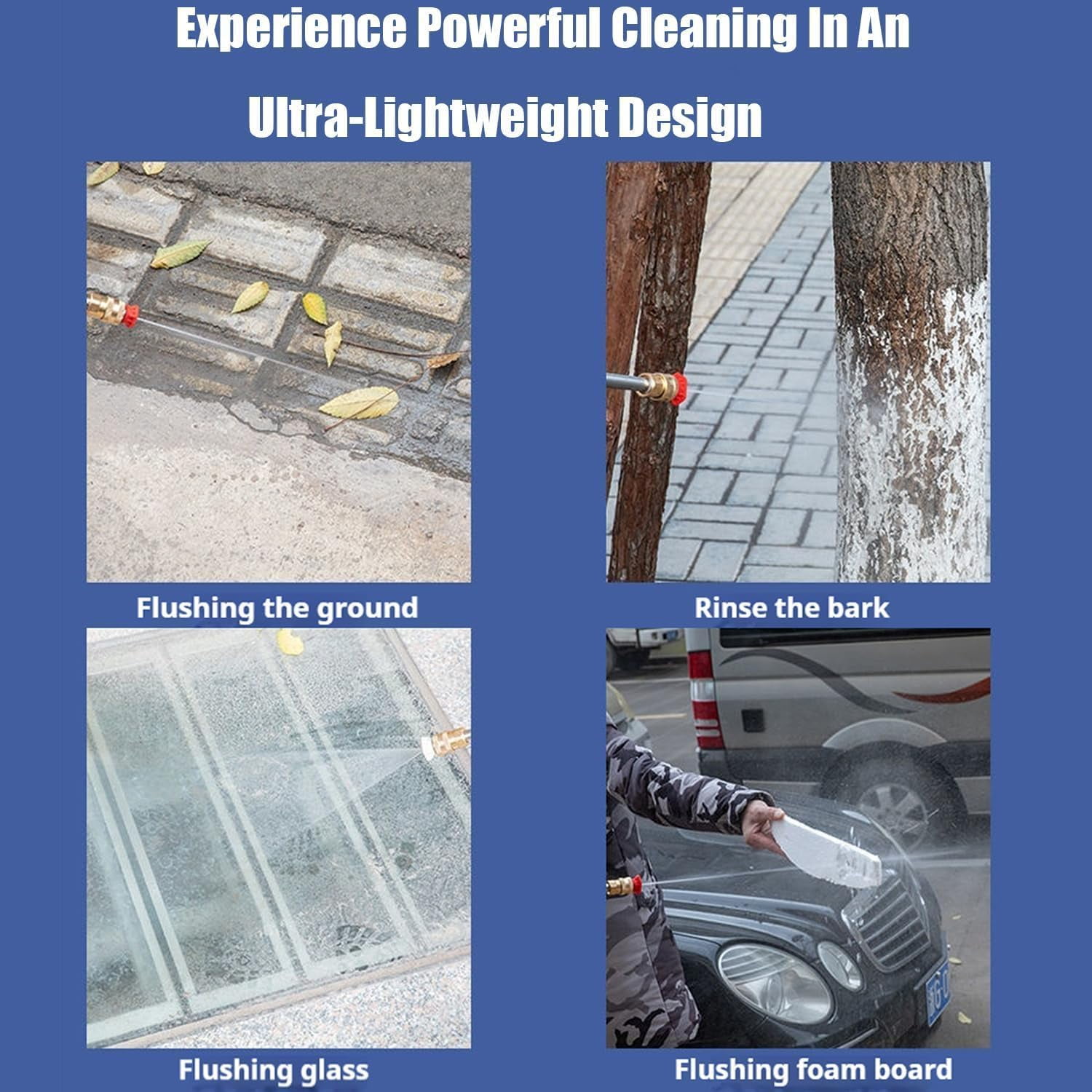 Power Stream Pressure Washer Cordless, Portable Cordless Handheld Electric Power Washers, 16ft Drain Hose, PowerStream Handheld Pressure Washer, Power Stream Handheld Pressures Washers