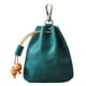 thumbnail image 1 of Monedero de piel sintética con cordón ajustable, estilo renacentista, para regalar a mujeres y hombres. Verde, 1 of 5