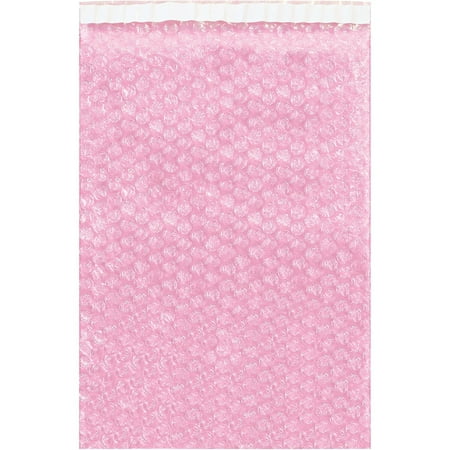 UPC: 0848109039107 | Box Partners Anti-Static Bubble Pouches 4 x 3 1/2 Pink 1000/Case BOB43AS