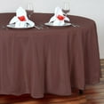 thumbnail image 5 of BalsaCircle 108" Round Polyester Tablecloth Wedding Table Linens Chocolate Brown, 5 of 7