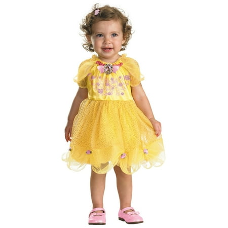 Yellow and Pink Floral Belle Infant Toddler Girls Halloween Costume