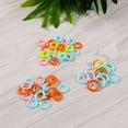 thumbnail image 4 of 100Pcs Round Multicolor Plastic Knitting Crochet Stitch Markers Rings Locking Stitch Markers Rings Needle Clips, 4 of 6