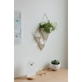 Umbra Trigg Ceramic Hanging Planter Wall Décor Large White/Brass - image 20 of 21
