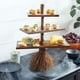 thumbnail image 5 of Rustic Wooden 3-Tier Shelf with Unique Broomstick Design, Multi-Purpose Display and Storage Rack, 5 of 5