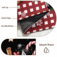 thumbnail image 6 of Black Christmas Area Rugs 5'x7', Washable Small Throw Rugs for Laundry Room Playroom, Ice Cream Snowflakes Pine Needles Check Indoor Outdoor Rug Non-Slip Low Pile Carpet Runner Reversible Floor Mats, 6 of 8