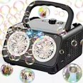 thumbnail image 2 of Machine à Bulles Portable avec Fonctionnalité Automatique, Bulles à Haut Débit pour des Moments Inoubliables, Souffleur de Bulles en Matériau ABS Durable, Parfait pour les Événements Intérieurs et Extérieurs, 2 of 5