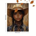 thumbnail image 3 of Qisvanset 12x16 Inch Cowboy Labrador Canvas Wall Art, Western Ranch Pet Portrait Farmhouse Decor, 3 of 8