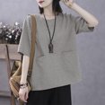 thumbnail image 1 of mfyjkho Tops Para Mujer, Camiseta De Tirantes De Verano Para Mujer, De Manga 1/2 Y Cuello Redondo, Cómoda Y Regular Tops De Gimnasio Para Mujer Xxxl, 1 of 3
