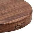 thumbnail image 5 of John Boos B Series Round Wood Cutting Board with Feet, 12" x 12", Walnut, 5 of 7