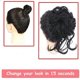 thumbnail image 4 of Hair Bun, Wig ball head women's fashion big grip long beard messy curly hair Ring women's hair bun curly hair bag,for Daily Wear(Dirty gold), 4 of 4